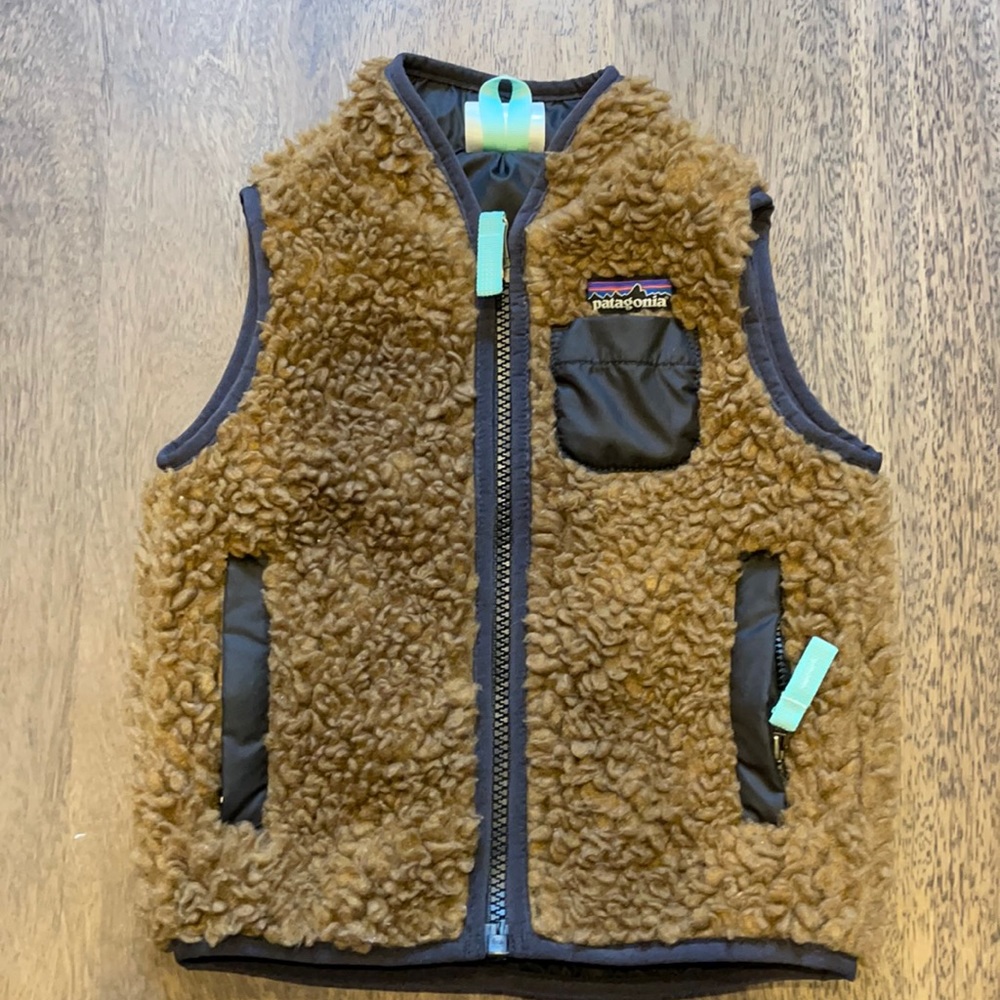 Patagonia Baby Retro X fleece vest worn wear 6-12 months